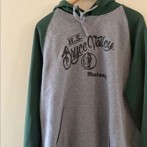 Bryce Valley Green and Gray Hoodie